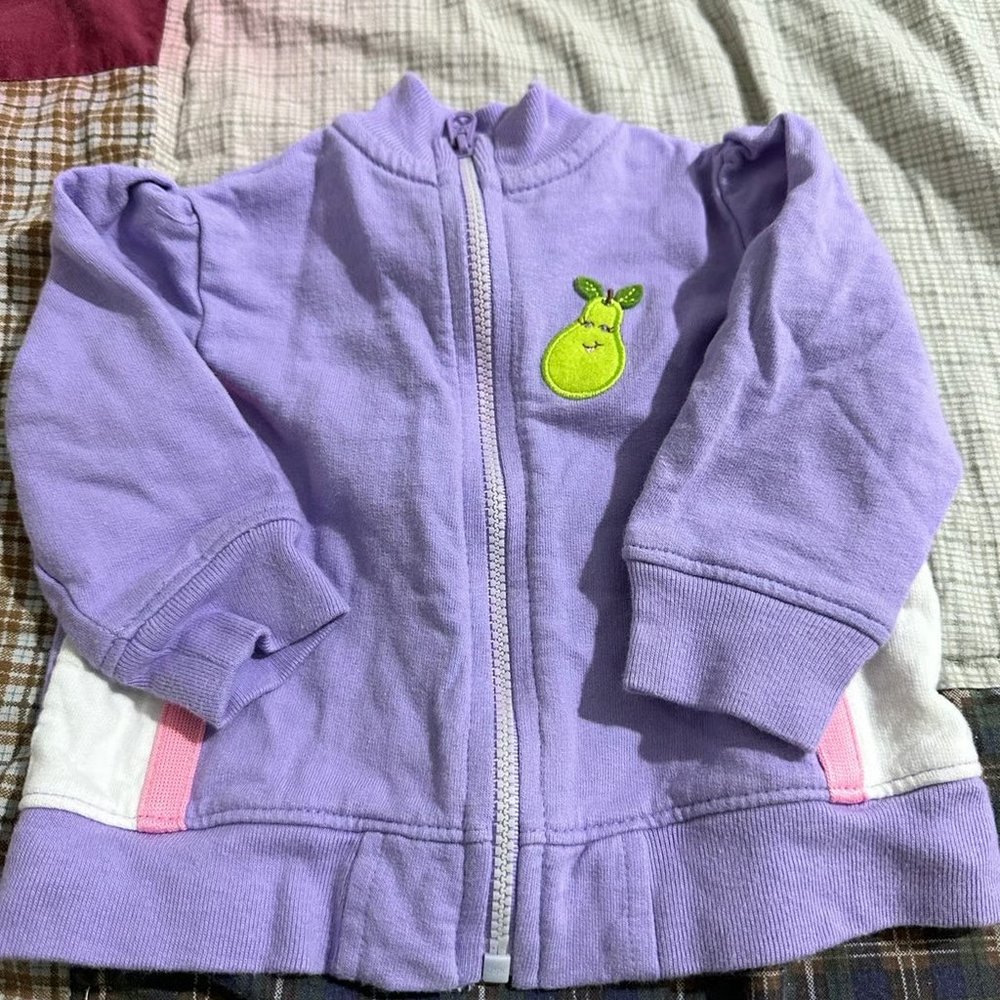 Cherokee Baby Purple Crewneck Sweater Size 3 Months